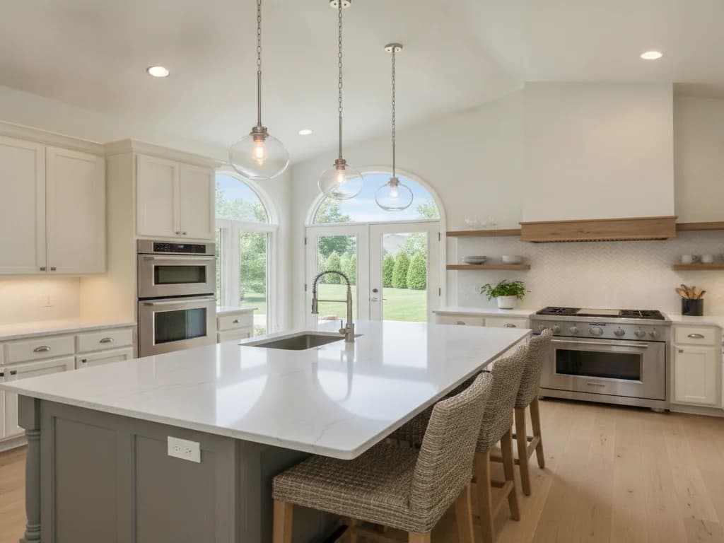 Modern kitchen remodel by a Kansas City remodeling contractor